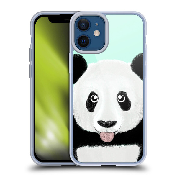 Barruf Animals The Cute Panda Soft Gel Case for Apple iPhone 12 Mini