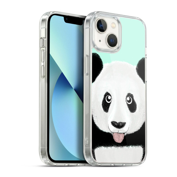 Barruf Animals The Cute Panda Soft Gel Case for Apple iPhone 13