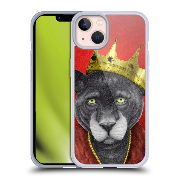Barruf Animals The King Panther Soft Gel Case for Apple iPhone 13