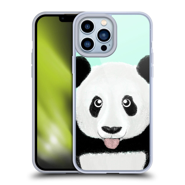 Barruf Animals The Cute Panda Soft Gel Case for Apple iPhone 13 Pro Max