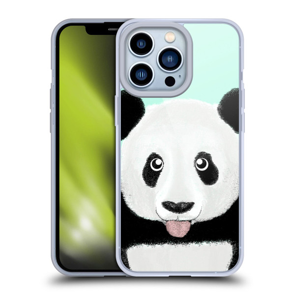 Barruf Animals The Cute Panda Soft Gel Case for Apple iPhone 13 Pro
