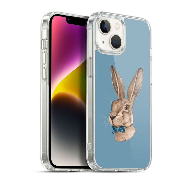 Barruf Animals Hare Soft Gel Case for Apple iPhone 14
