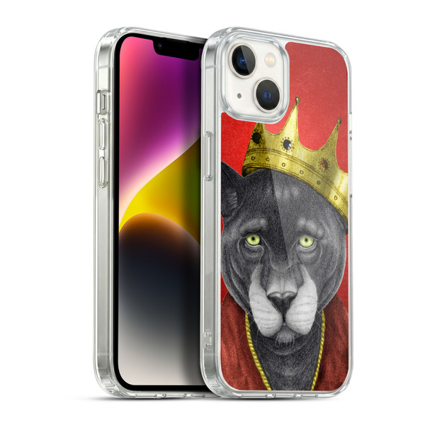 Barruf Animals The King Panther Soft Gel Case for Apple iPhone 14 Plus & MagSafe