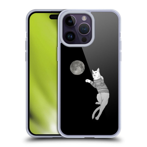 Barruf Animals Cat-ch The Moon Soft Gel Case for Apple iPhone 14 Pro Max