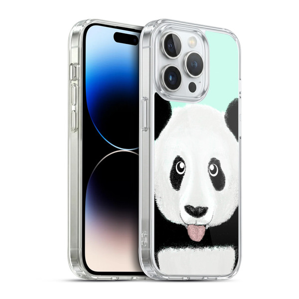 Barruf Animals The Cute Panda Soft Gel Case for Apple iPhone 14 Pro & MagSafe