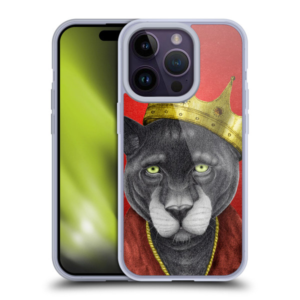Barruf Animals The King Panther Soft Gel Case for Apple iPhone 14 Pro
