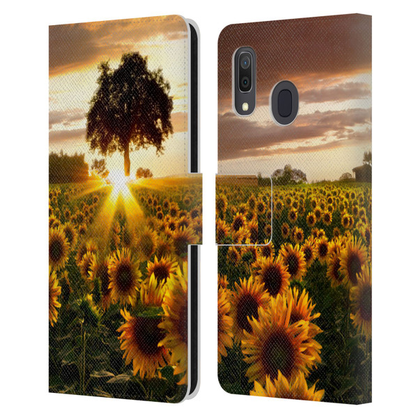 Celebrate Life Gallery Florals Fields Of Gold Leather Book Wallet Case Cover For Samsung Galaxy A33 5G (2022)