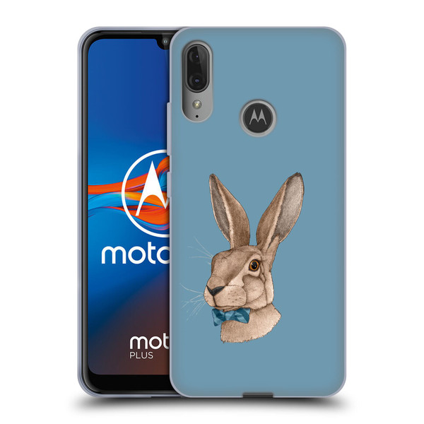 Barruf Animals Hare Soft Gel Case for Motorola Moto E6 Plus