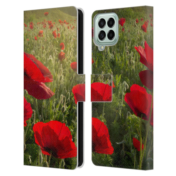 Celebrate Life Gallery Florals Waiting For The Morning Leather Book Wallet Case Cover For Samsung Galaxy M33 (2022)