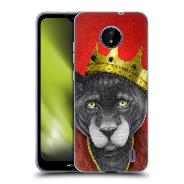 Barruf Animals The King Panther Soft Gel Case for Nokia C10 / C20