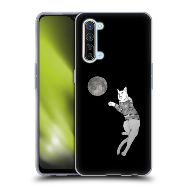 Barruf Animals Cat-ch The Moon Soft Gel Case for OPPO Find X2 Lite 5G