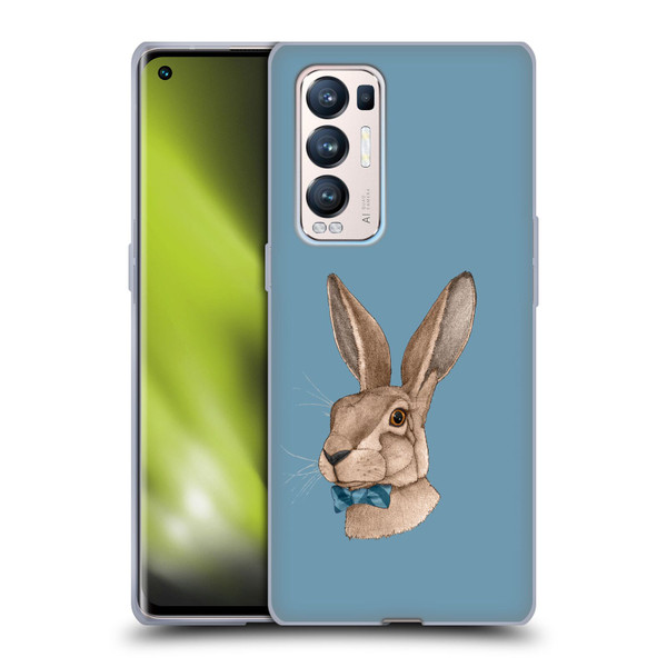 Barruf Animals Hare Soft Gel Case for OPPO Find X3 Neo / Reno5 Pro+ 5G