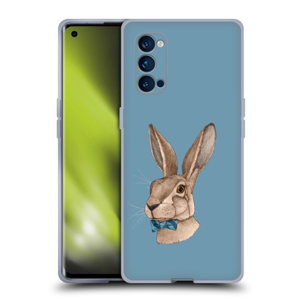 Barruf Animals Hare Soft Gel Case for OPPO Reno 4 Pro 5G