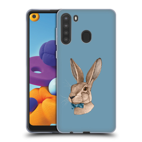 Barruf Animals Hare Soft Gel Case for Samsung Galaxy A21 (2020)