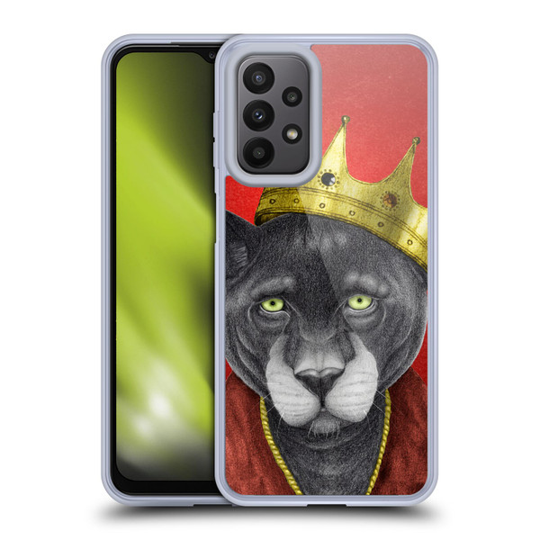 Barruf Animals The King Panther Soft Gel Case for Samsung Galaxy A23 / 5G (2022)