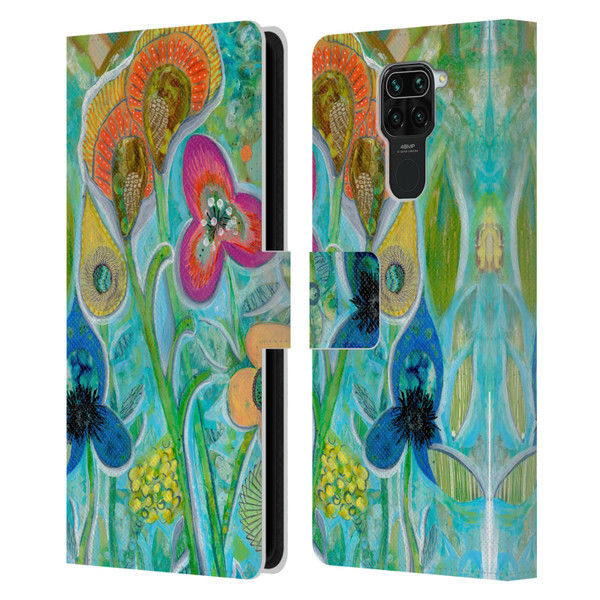 Wyanne Nature Garden Wild Leather Book Wallet Case Cover For Xiaomi Redmi Note 9 / Redmi 10X 4G