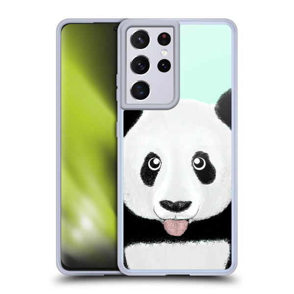 Barruf Animals The Cute Panda Soft Gel Case for Samsung Galaxy S21 Ultra 5G