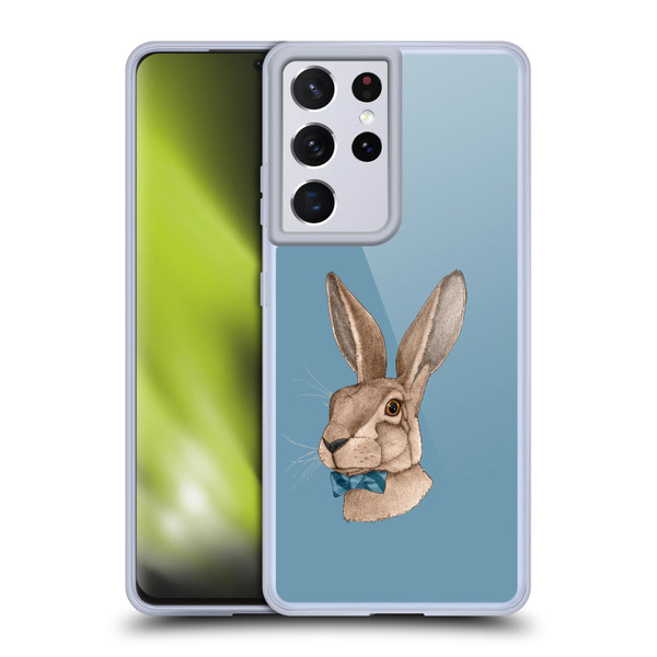 Barruf Animals Hare Soft Gel Case for Samsung Galaxy S21 Ultra 5G