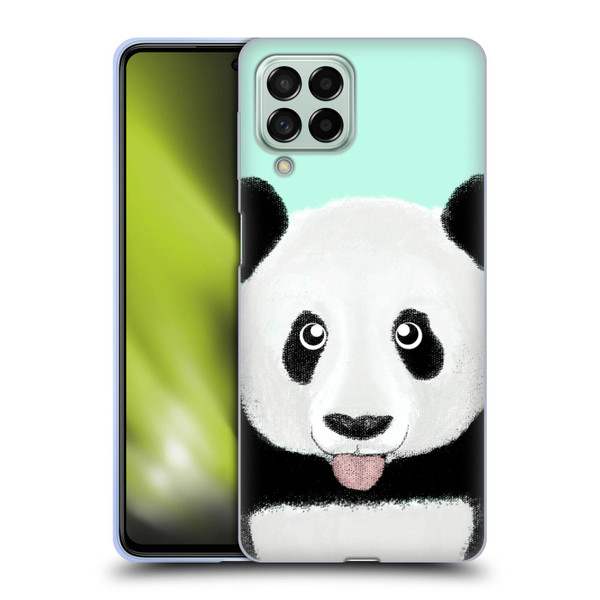 Barruf Animals The Cute Panda Soft Gel Case for Samsung Galaxy M53 (2022)
