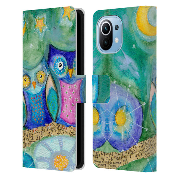 Wyanne Owl Wishing The Night Away Leather Book Wallet Case Cover For Xiaomi Mi 11