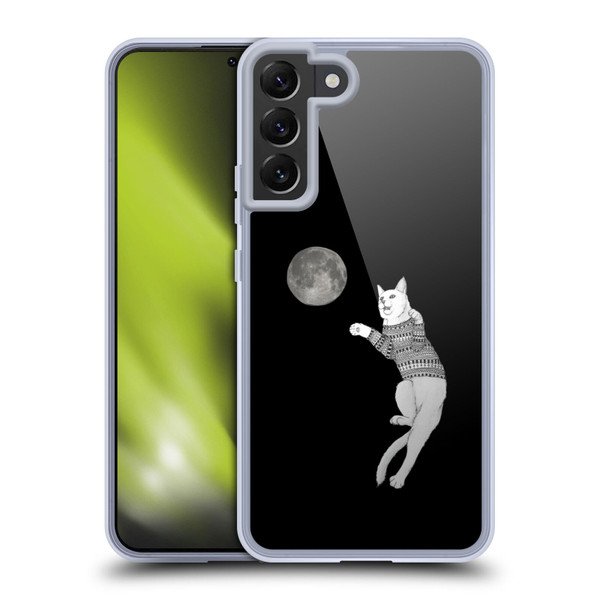 Barruf Animals Cat-ch The Moon Soft Gel Case for Samsung Galaxy S22+ 5G