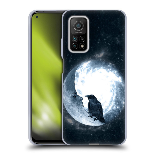Barruf Animals Crow and Its Moon Soft Gel Case for Xiaomi Mi 10T 5G