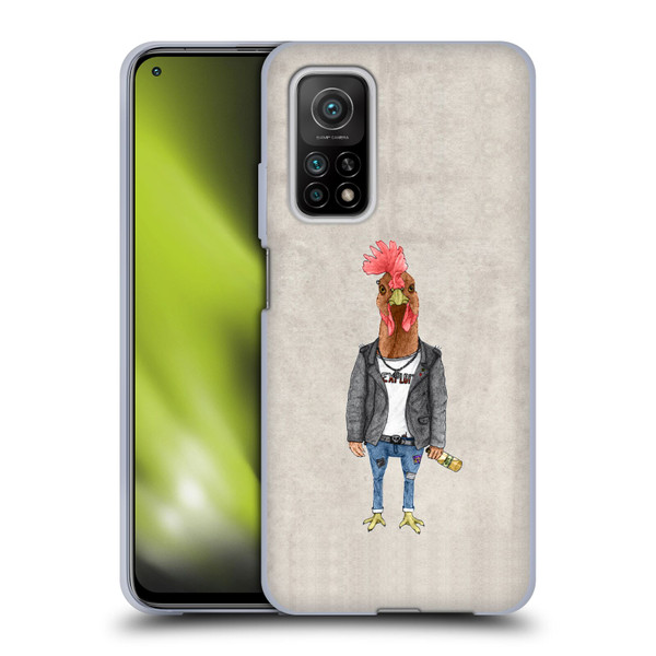Barruf Animals Punk Rooster Soft Gel Case for Xiaomi Mi 10T 5G