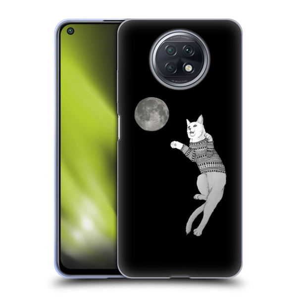 Barruf Animals Cat-ch The Moon Soft Gel Case for Xiaomi Redmi Note 9T 5G