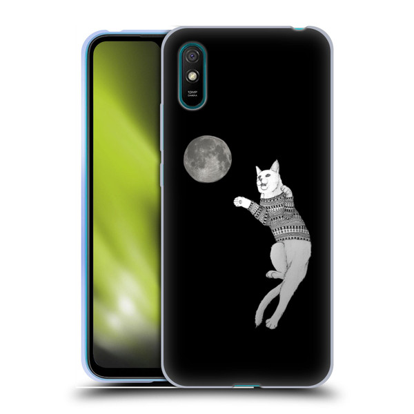 Barruf Animals Cat-ch The Moon Soft Gel Case for Xiaomi Redmi 9A / Redmi 9AT