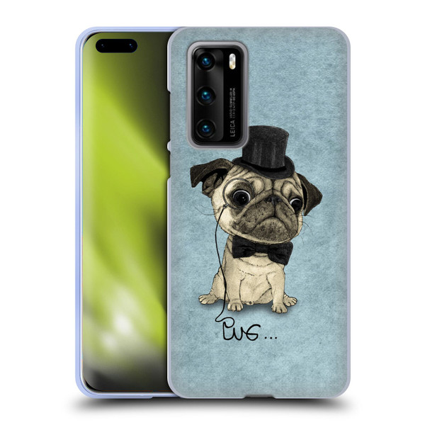 Barruf Dogs Gentle Pug Soft Gel Case for Huawei P40 5G
