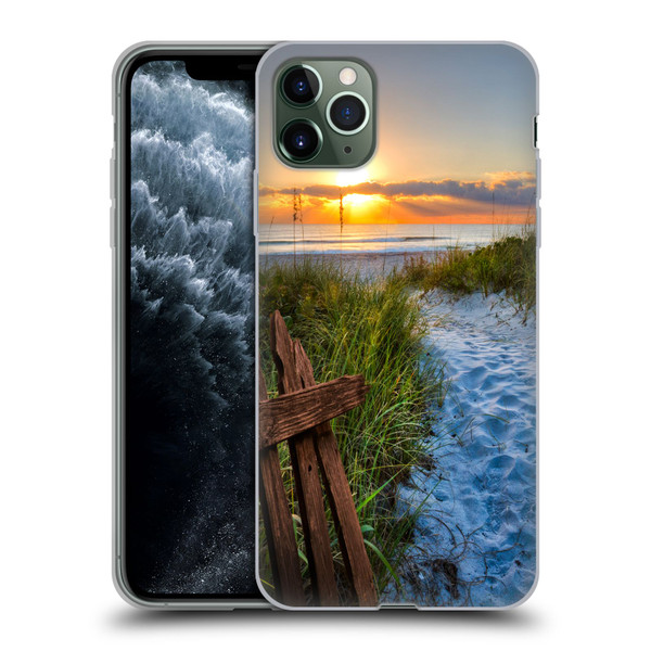 Celebrate Life Gallery Beaches Sandy Trail Soft Gel Case for Apple iPhone 11 Pro Max