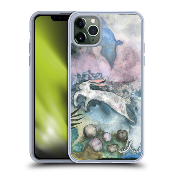 Wyanne Animals Bird and Rabbit Soft Gel Case for Apple iPhone 11 Pro Max