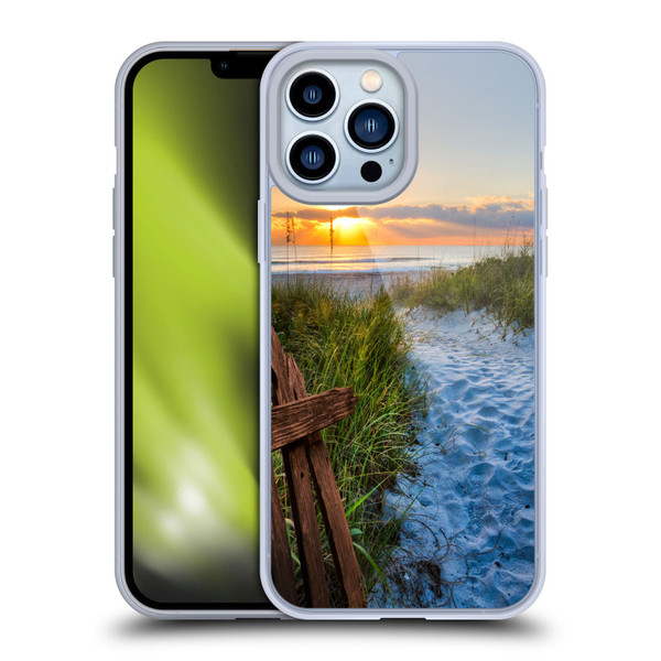 Celebrate Life Gallery Beaches Sandy Trail Soft Gel Case for Apple iPhone 13 Pro Max