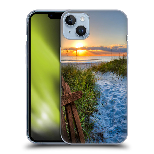 Celebrate Life Gallery Beaches Sandy Trail Soft Gel Case for Apple iPhone 14 Plus