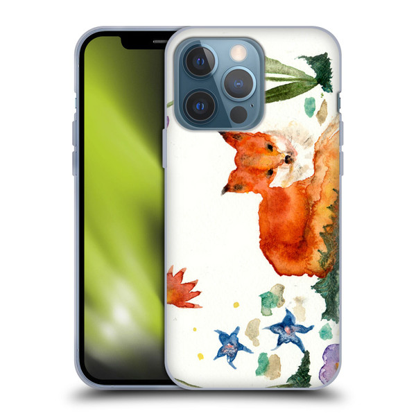 Wyanne Animals Little Fox In The Garden Soft Gel Case for Apple iPhone 13 Pro