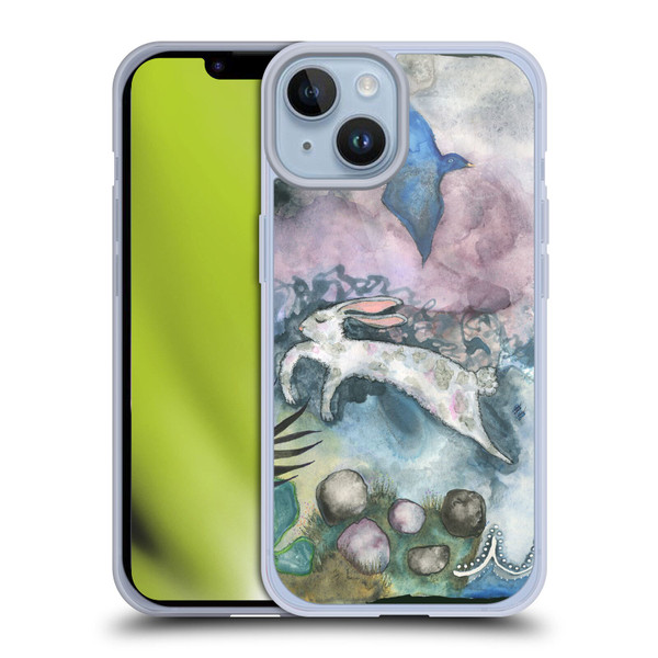 Wyanne Animals Bird and Rabbit Soft Gel Case for Apple iPhone 14