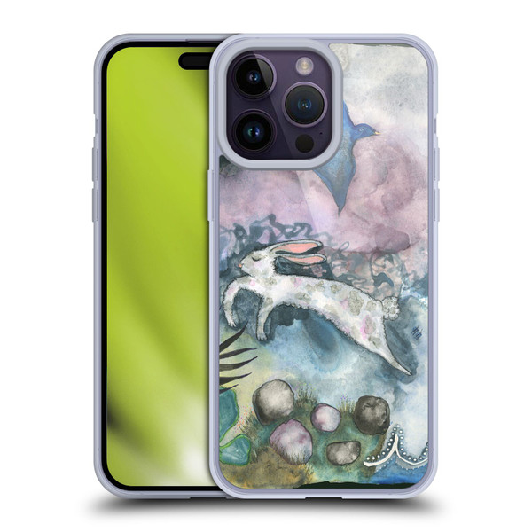 Wyanne Animals Bird and Rabbit Soft Gel Case for Apple iPhone 14 Pro Max