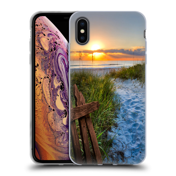 Celebrate Life Gallery Beaches Sandy Trail Soft Gel Case for Apple iPhone XS Max
