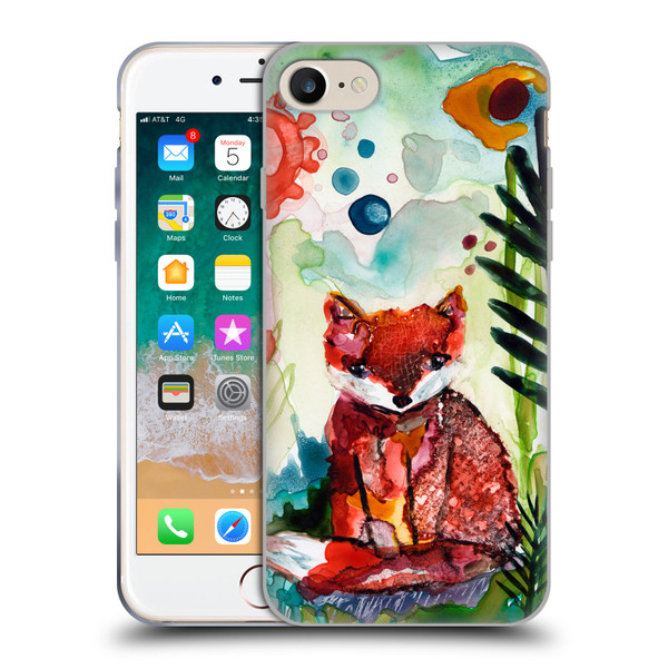 Wyanne Animals Baby Fox In The Garden Soft Gel Case for Apple iPhone 7 / 8 / SE 2020 & 2022