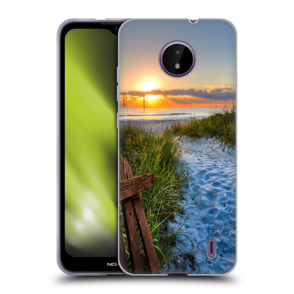 Celebrate Life Gallery Beaches Sandy Trail Soft Gel Case for Nokia C10 / C20