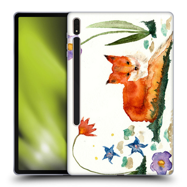 Wyanne Animals Little Fox In The Garden Soft Gel Case for Samsung Galaxy Tab S8 Plus