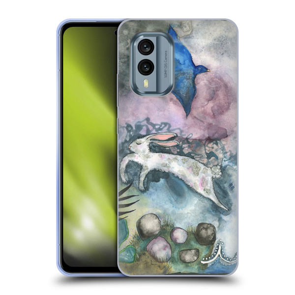Wyanne Animals Bird and Rabbit Soft Gel Case for Nokia X30