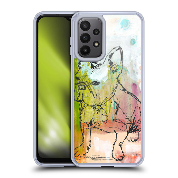Wyanne Animals French Bulldog Sketch Soft Gel Case for Samsung Galaxy A23 / 5G (2022)