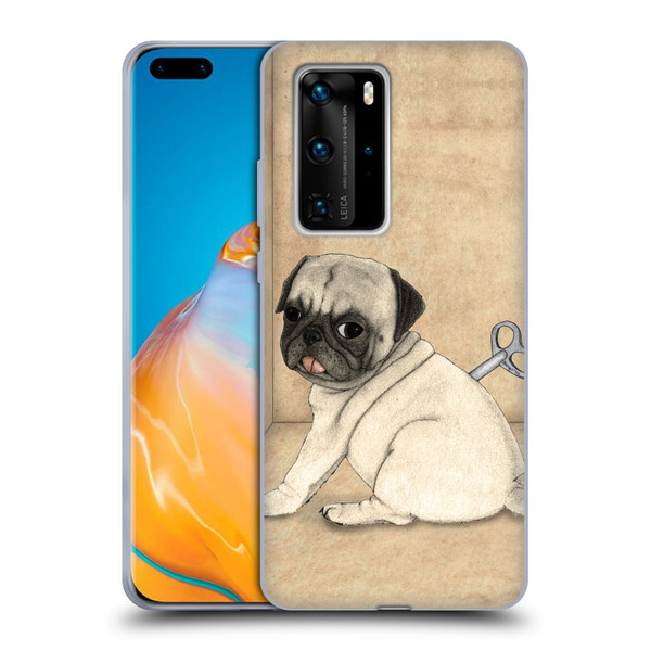 Barruf Dogs Pug Toy Soft Gel Case for Huawei P40 Pro / P40 Pro Plus 5G