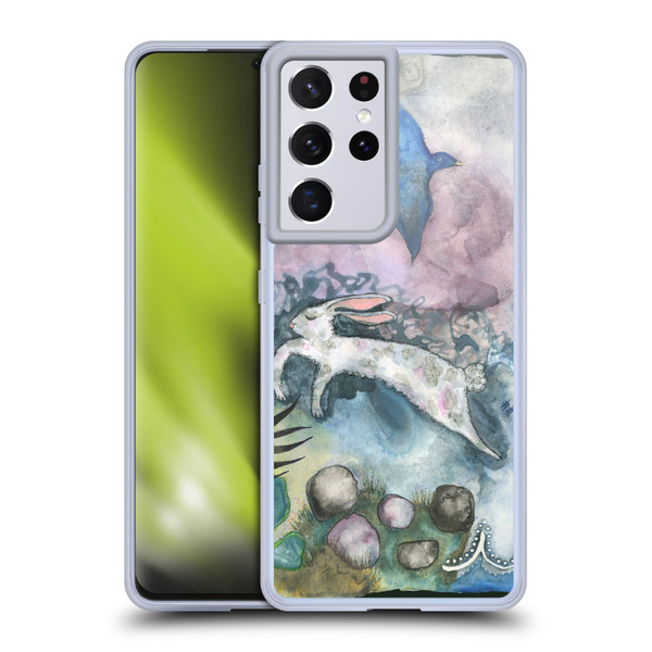 Wyanne Animals Bird and Rabbit Soft Gel Case for Samsung Galaxy S21 Ultra 5G