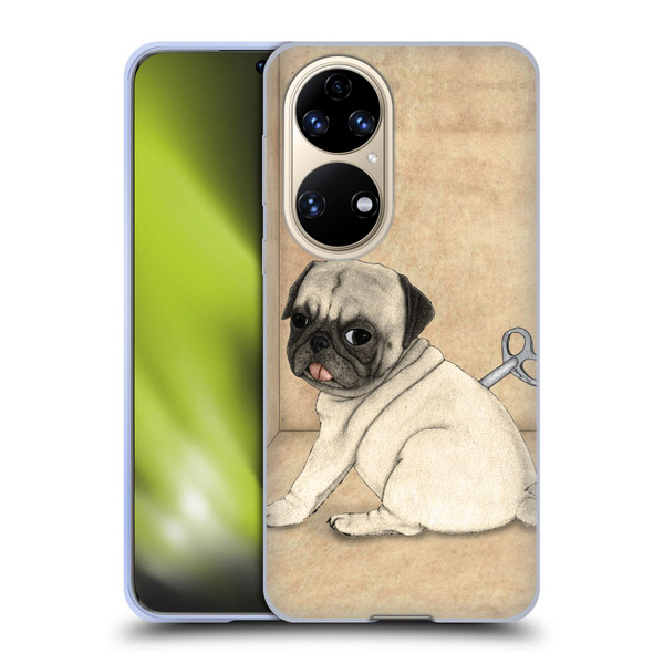 Barruf Dogs Pug Toy Soft Gel Case for Huawei P50
