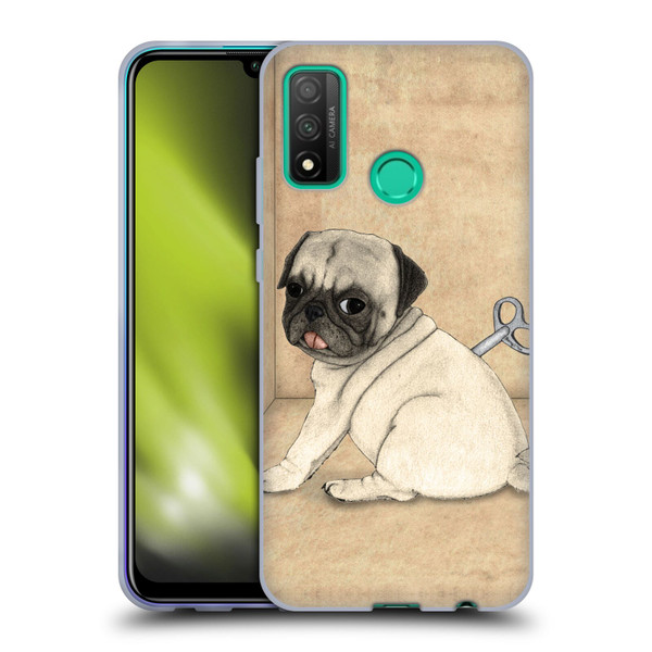 Barruf Dogs Pug Toy Soft Gel Case for Huawei P Smart (2020)