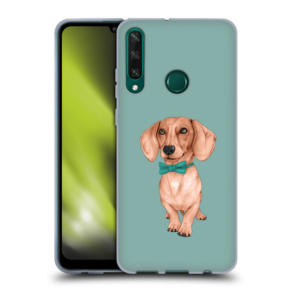 Barruf Dogs Dachshund, The Wiener Soft Gel Case for Huawei Y6p