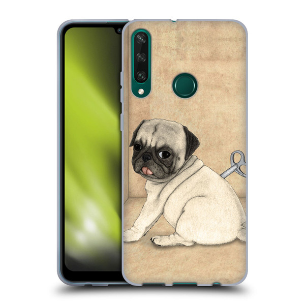 Barruf Dogs Pug Toy Soft Gel Case for Huawei Y6p