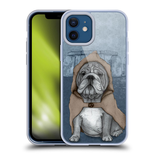 Barruf Dogs English Bulldog Soft Gel Case for Apple iPhone 12 / iPhone 12 Pro